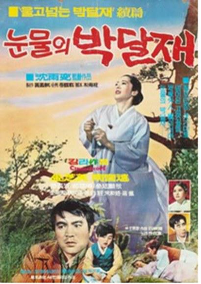 《눈물의 박달재》电影封面