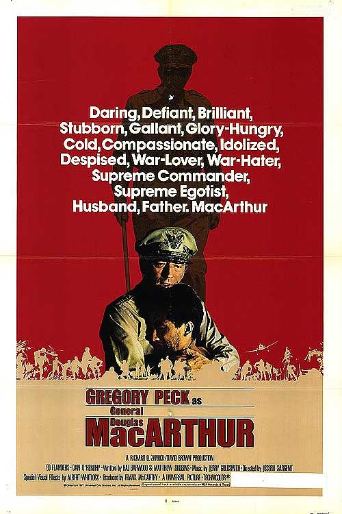《麦克阿瑟传》电影封面