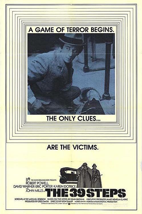 《三十九级台阶》电影封面