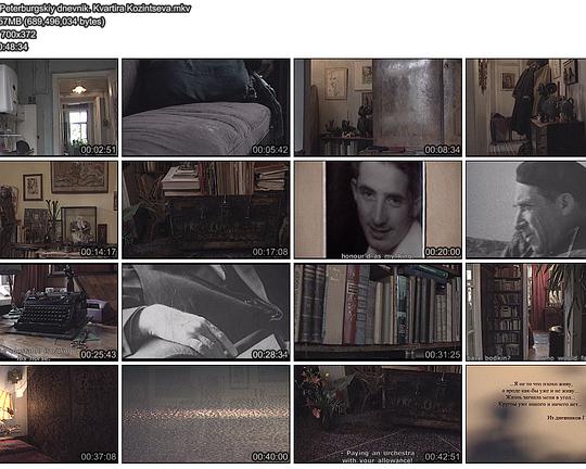 《圣彼得堡日记：柯静采夫的公寓》纪录片封面