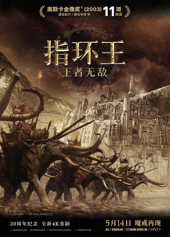 《指环王3：王者无敌》电影封面
