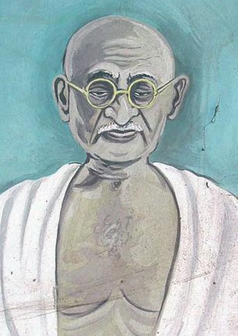 《寻找甘地》纪录片封面