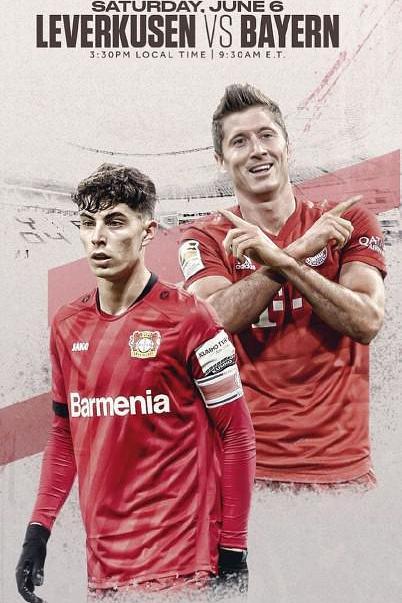 《Bayer 04 Leverkusen vs Bayern Munich》真人秀封面