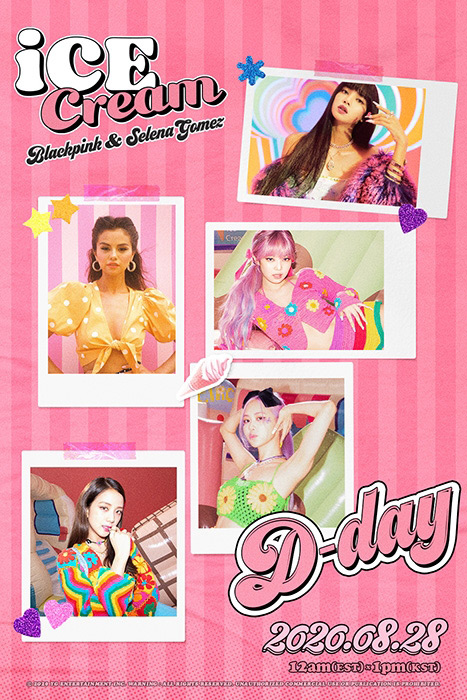 《Blackpink & Selena Gomez: Ice Cream》音乐封面