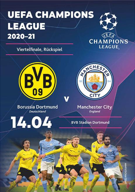 《Borussia Dortmund vs Manchester City》真人秀封面