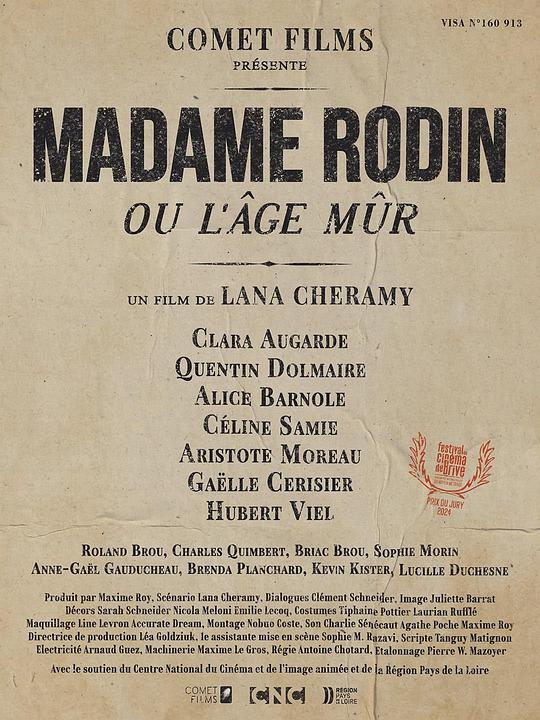 《Madame Rodin ou l'Âge mûr》电影封面
