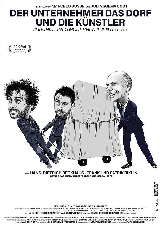 《Der Unternehmer, das Dorf und die Künstler》纪录片封面