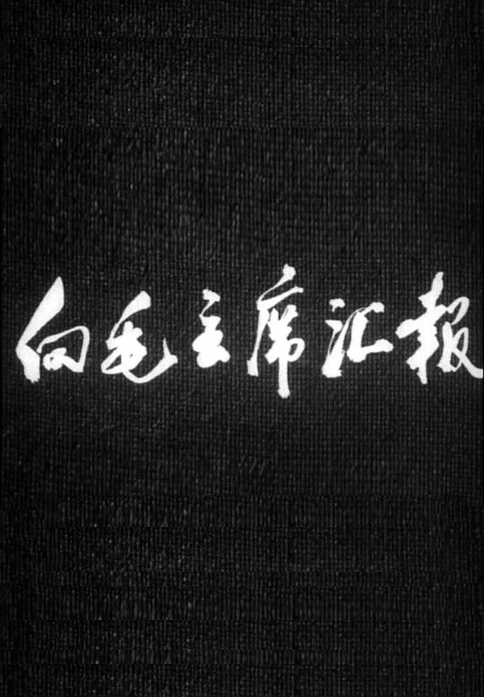 《向毛主席汇报》纪录片封面