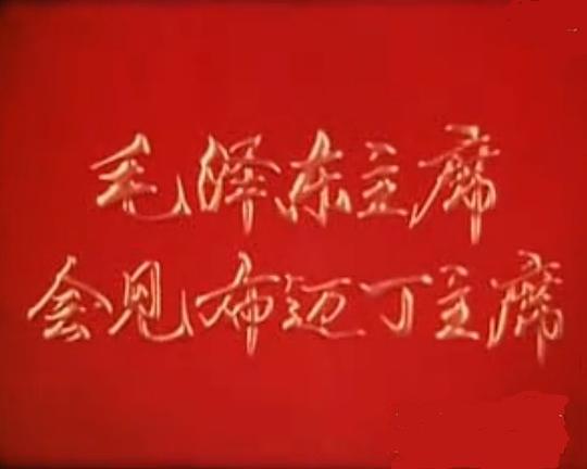 《毛泽东主席会见布迈丁主席》纪录片封面