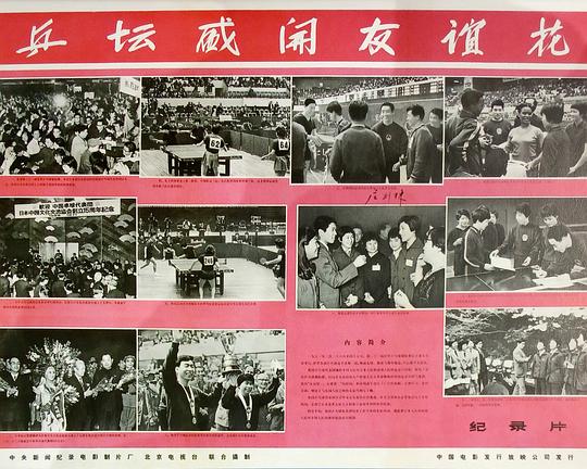 《乒坛盛开友谊花——第三十一届世界乒乓球锦标赛》纪录片封面