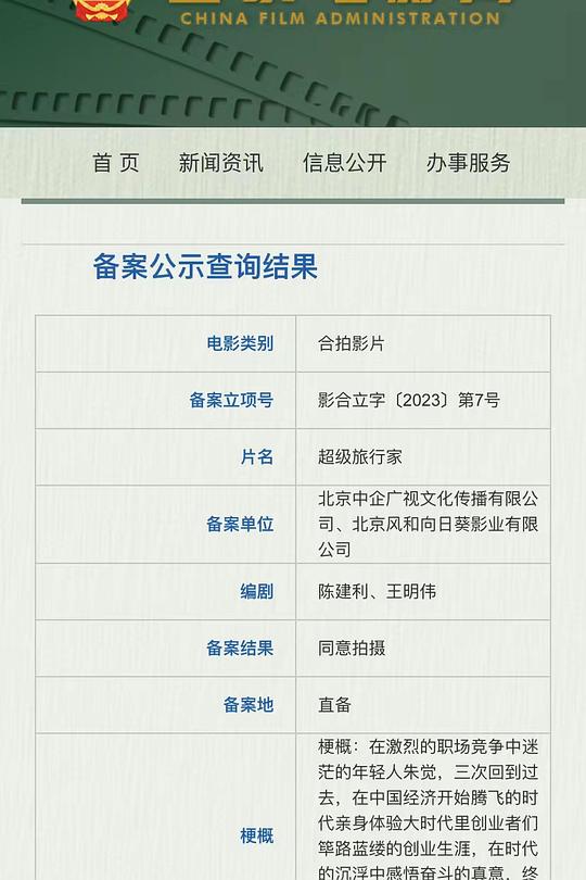 《超级旅行家》电影封面