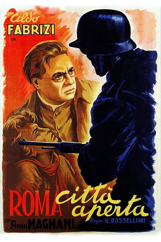 《罗马，不设防的城市》电影封面