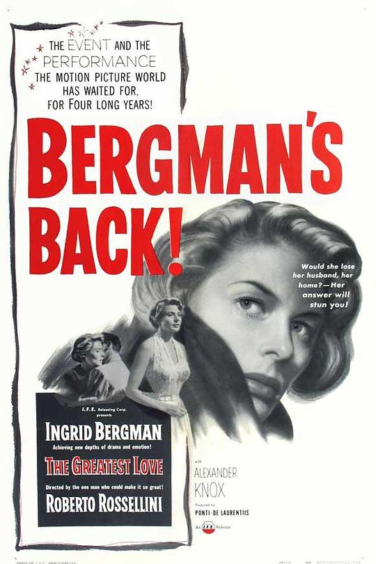 《一九五一年的欧洲》电影封面