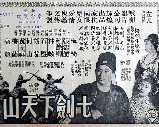 《七剑下天山》电影封面