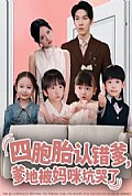 《四胞胎认错爹，爹地被妈咪坑哭了》封面