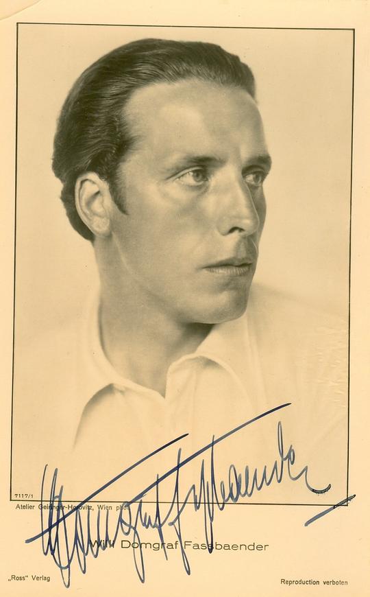 威利•多姆格拉夫-法斯宾德 Willy Domgraf-Fassbaender照片